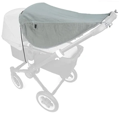 Abbildung von Liebes von priebes Sonnensegel Johanna UV Schutz 50+ Sonnendach mit Seitenschutz Universal Sonnenschutz für Kinderwagen &amp; Buggy