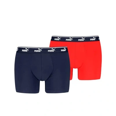Abbildung von PUMA Men&#039;s Elements Boxer, red/Navy, S (2er Pack)