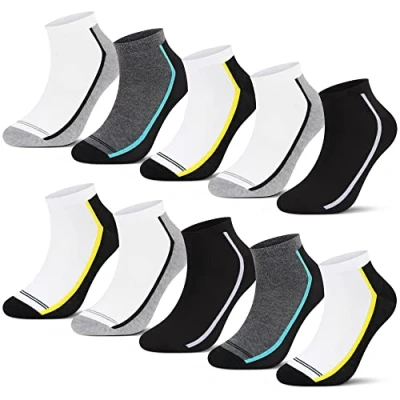 Abbildung von L&amp;K 12 Paar Herren Sneaker Socken Baumwolle Sportsocken atmungsaktiv mehrfarbig 92289 43 46