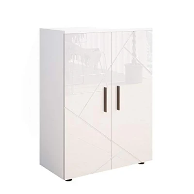Abbildung von Vicco Midischrank Irma, Weiß Hochglanz, 60 x 81 cm