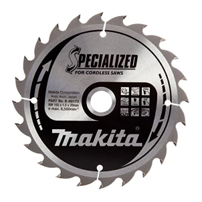 Abbildung von Makita Original Specialized Kreissägeblatt 24Zähne extra dünn nur 1,5mm für Akkukreissägen BSS/DSS 610/611 DHS630 14x300 mm