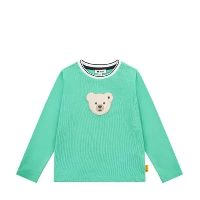 Abbildung von Steiff TEAM Langarmshirt für Kinder, Größe: 110, Winter green