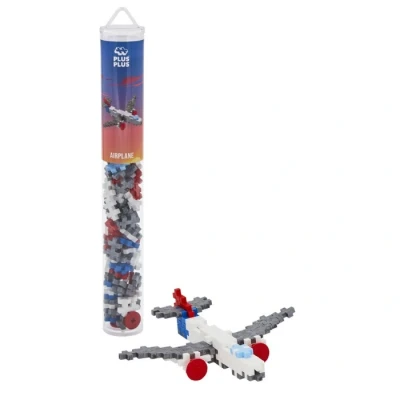 Abbildung von Plus 9604284, Geniales Konstruktionsspielzeug, Flugzeug, Kreativ Bausteine Tube, 100 Teile