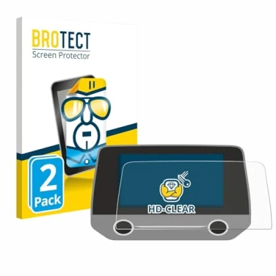 Abbildung von BROTECT (2 Stück Schutzfolie für Ford Focus MK4 Sync 3 Displayschutz Folie Ultra Klar