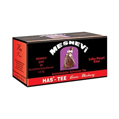 Abbildung von Mesnevi schwarzer Tee Luxus Mischung Earl Grey Ceylon, Beuteltee (25 Beutel x 2 g = 50 g) (4)