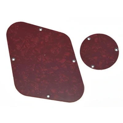 Abbildung von kaish Red Pearl LP hinten Steuerung Platte Switch Plate Schachtabdeckung für Epiphone Les Paul