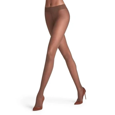 Abbildung von FALKE Damen Matt Deluxe 20 DEN W TI transparent einfarbig 1 Stück Strumpfhose, Braun (Espresso 5188), S M