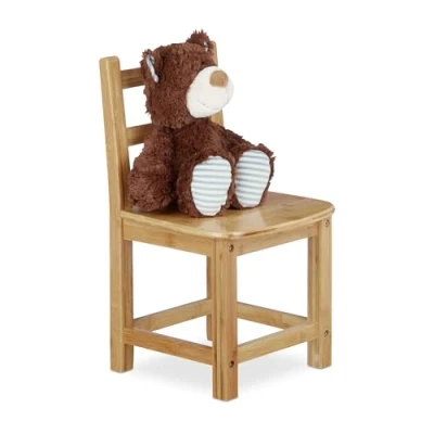 Abbildung von relaxdays Stuhl Kinderstuhl RUSTICO natur
