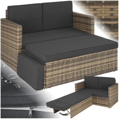 Abbildung von tectake Loungeset Korfu, (Set, 2 tlg), individuell kombinierbar