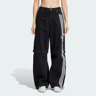 Abbildung von adidas Originals Jeans Relaxed Fit, Damen, Größe: 32, True black denim
