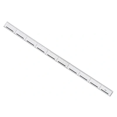 Abbildung von Graphoplex Regel mit Schneidkante Stahl Rutschfest Kariert 100 cm transparent