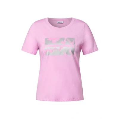 Abbildung von Cecil FOIL Print Tshirt print, Damen, Größe: Medium, Rosa