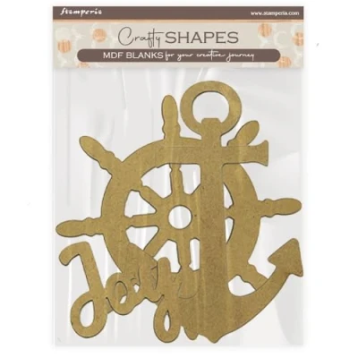 Abbildung von Stamperia MDF Crafty Shapes Blanks Silent Sea Anchor and Rudder (3pcs) (KLSM51)