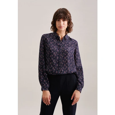 Abbildung von Seidensticker Schwarze ROSE Hemdbluse, Damen, Größe: 36, Dark blue