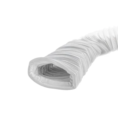 Abbildung von 220x55mm 6m Flachkanal PVC Abluftschlauch Schlauch Abzug Abluft für Klimaanlagen, Wäschetrockner, Abzugshaube Trocknerzubehör