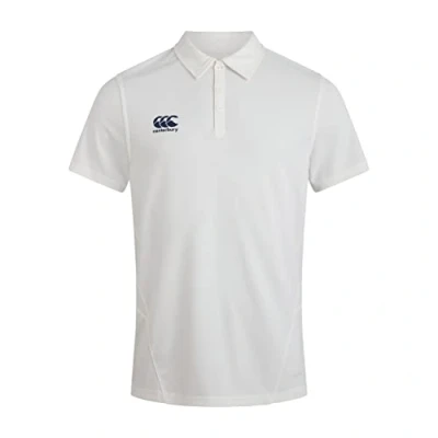 Abbildung von Canterbury Herren Cricket Shirt für Erwachsene, Weiß Polohemd, cremefarben, XXL