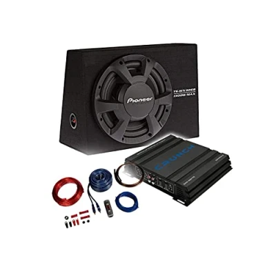 Abbildung von Mediadox Pioneer/Crunch Basspaket 2 Kanal Endstufe/Verstärker+30cm Subwoofer+Kabel Set/TS WX306B + GPX 500.2 KABELKIT