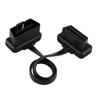 Abbildung von Keenso 16 Pin Stecker auf Buchse OBD2 Kabel, Diagnostic Verlängerungskabel Scanner Codeleser Verlängerungskabel(60cm) Autoversicherung &amp; Autoreparatur