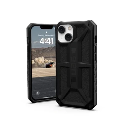 Abbildung von Apple iPhone 14 Hülle Kunststoff UAG Hard Case/Backcover Handyhülle Schwarz Shockproof/Stoßfest