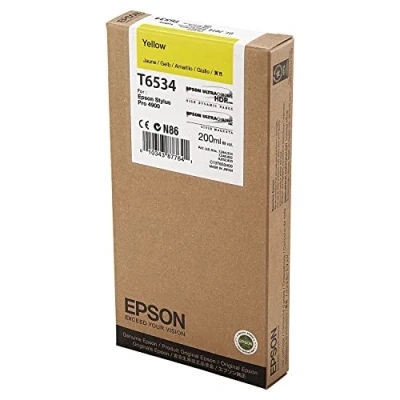 Abbildung von Epson T6534 Tintenpatrone, Singlepack, gelb