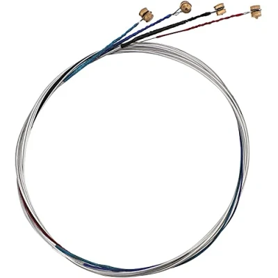 Abbildung von SAVITA 4/4 Violinsaite Universal Set, Classic Silver Saite (GDAE), Stahlkern mit vernickeltem Kugelkopf für Violininstrumente