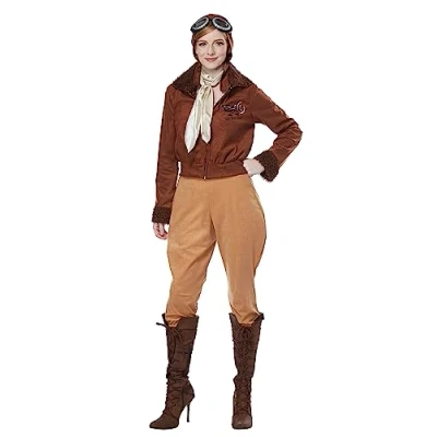Abbildung von California Costumes Damen Amelia Earhart Kostüm, Braun, XS