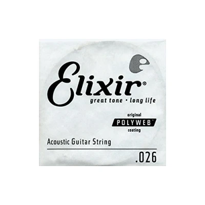Abbildung von Elixir® Saiten 80/20 Bronze Akustikgitarre Einzelsaite mit POLYWEB® Beschichtung (.026)