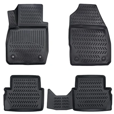 Abbildung von Elmasline Design 3D Gummimatten Set für Ford Fiesta VI Baujahr 2008 2017 Extra hoher 5cm Rand