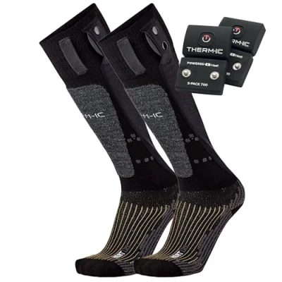 Abbildung von Therm ic PowerSocks Set Heat Uni + S Pack 1200 Heated Socks Battery Spack, Black, 45 47 (XL)