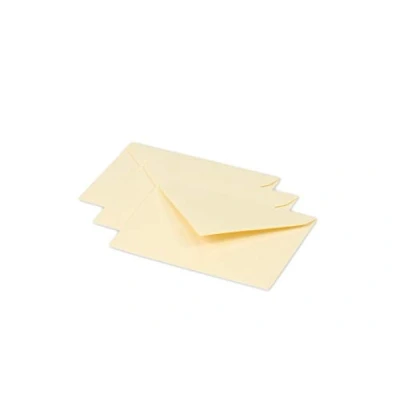 Abbildung von Clairefontaine 5840C Packung mit 20 Umschläge Pollen, 7,5x10cm, 120g, Chamois, ideal für Ihre Einladungen und Korrespondenz, 1 Pack