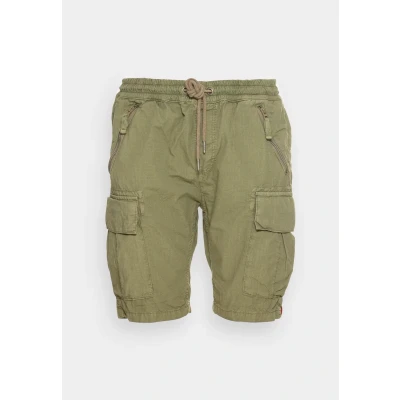Abbildung von Alpha Industries Ripstop Jogger Short Shorts, Herren, Größe: Small, Olive