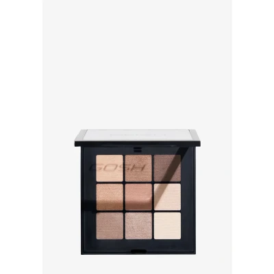 Abbildung von GOSH Eyedentity vegane Lidschatten Palette mit 9 perfekt abgestimmten Farben in Matt &amp; Metallic I kombinierbar für Tages Make Up glitzernde Looks den Abend parfümfrei 004 Be Here