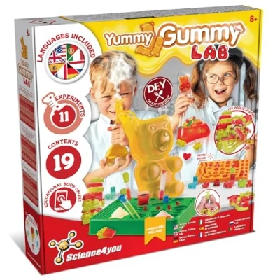 Abbildung von Science4you Gummibärchen Labor selber Machen &amp; Fruchtgummi 19 Verschiedenen Formen für Kinder, Riesenbär Gummi Geschenke Mädchen Jungen ab 7 8 9 10 11+ Jahren