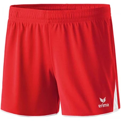 Abbildung von erima Damen Shorts 5 Cubes, rot/weiß, 38, 615313