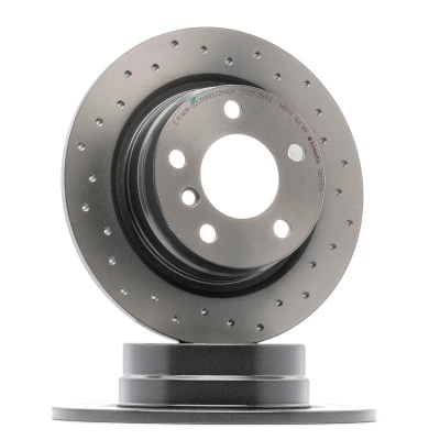 Abbildung von BREMBO 08.C115.1X Bremsscheibe 290 11 5 voll, gelocht beschichtet hochgekohlt mit Schrauben BMW: 1 Schrägheck, 2 Coupe, Cabrio