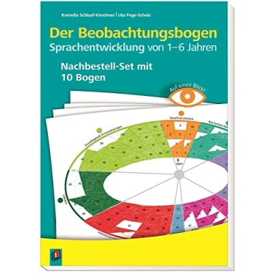 Abbildung von Der Beobachtungsbogen Sprachentwicklung von 16 Jahren: Nachbestell Set mit 10 Bogen (Auf einen Blick)