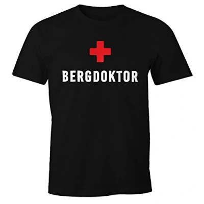 Abbildung von MoonWorks Print Shirt Herren T Bergdoktor Fun Apre Ski Party Moonworks® mit