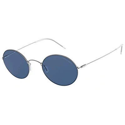 Abbildung von Giorgio Armani Herren AR6115T 300380 Gläser SONNENBRILLEN Titan Grau Blau Rund Normal