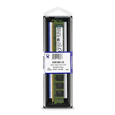 Abbildung von Kingston ValueRAM 8GB 1600MT/s DDR3 Non ECC CL11 DIMM 1.5V KVR16N11/8 Desktop Speicher