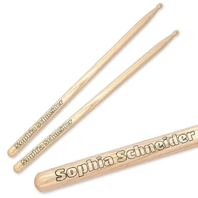 Abbildung von keepdrum Drumsticks 5A personalisierte Schlagzeug Stöcke mit Gravur