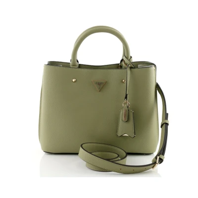 Abbildung von Guess Meridian Girlfriend Satchel Handtasche, Damen, Größe: One Size, Sage