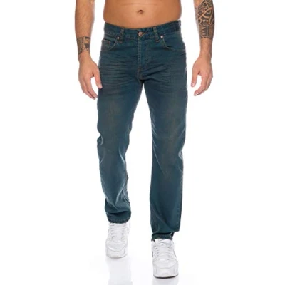 Abbildung von Rock Creek Regular fit Jeans Herren Stonewashed Dunkelblau RC 3104