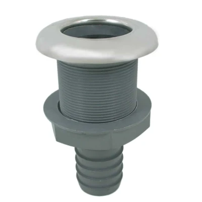 Abbildung von Borddurchlass mit Schlauchanschluss für Schlauch 32 mm (1 1/4&quot;) Edelstahl 316 (A4)