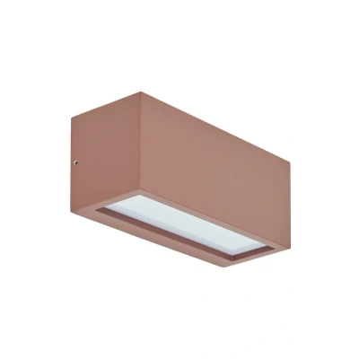 Abbildung von Lucande Außenwandleuchte Bente, rostfarben, Aluminium, 11 cm