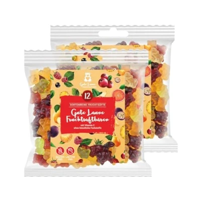 Abbildung von 2er Sets Gute Laune Fruchtsaftbären Kleine Bären 20% sortenreine Fruchtsäfte Ohne künstliche Farbstoffe und Geschmacksverstärker Gluten Laktosefrei