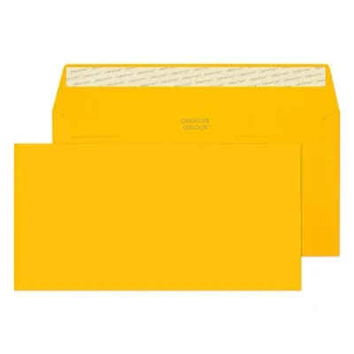 Abbildung von Blake Envelopes Creative Colour 204 Briefumschläge Haftklebung Ei Gelb DL+ 114 x 229 mm 120g/m² 500 Stück