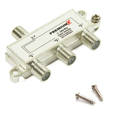 Abbildung von Premium X Switch 3 Fach Verteiler 5 2400 MHz SAT Umschalter Digital Kabel HDTV 4K
