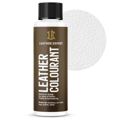Abbildung von Sehr Deckend Wasser Lederfarbe Weiß 50 ml Leather Paint für Natur und ÖkoLeder Dye Ohne Alkohol alle Lederaccessoires Reißt oder Blättert Nicht ab