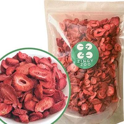 Abbildung von Gefriergetrocknete Erdbeeren XL 350g Früchte Gefriergetrocknet Getrocknete Ohne Zucker Trockenobst Gefriergetrocknetes Obst