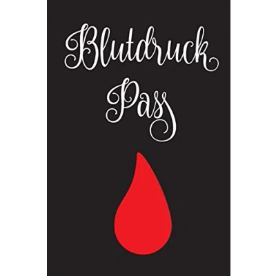 Abbildung von Blutdruckpass: Notizbuch Blutdruck Tracker; Notizblock Blutdruck; Tagebuch, Tagebuch erhöhter